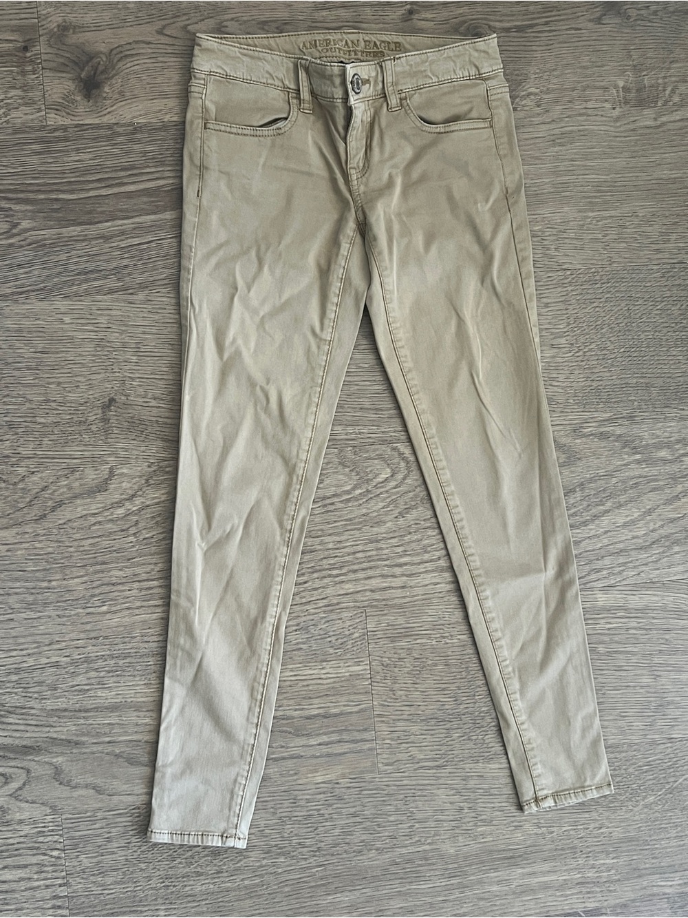 American Eagle Outfitters Beige Skinny Pants